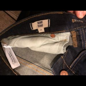 Skinny skinny madewell jeans in dark blue